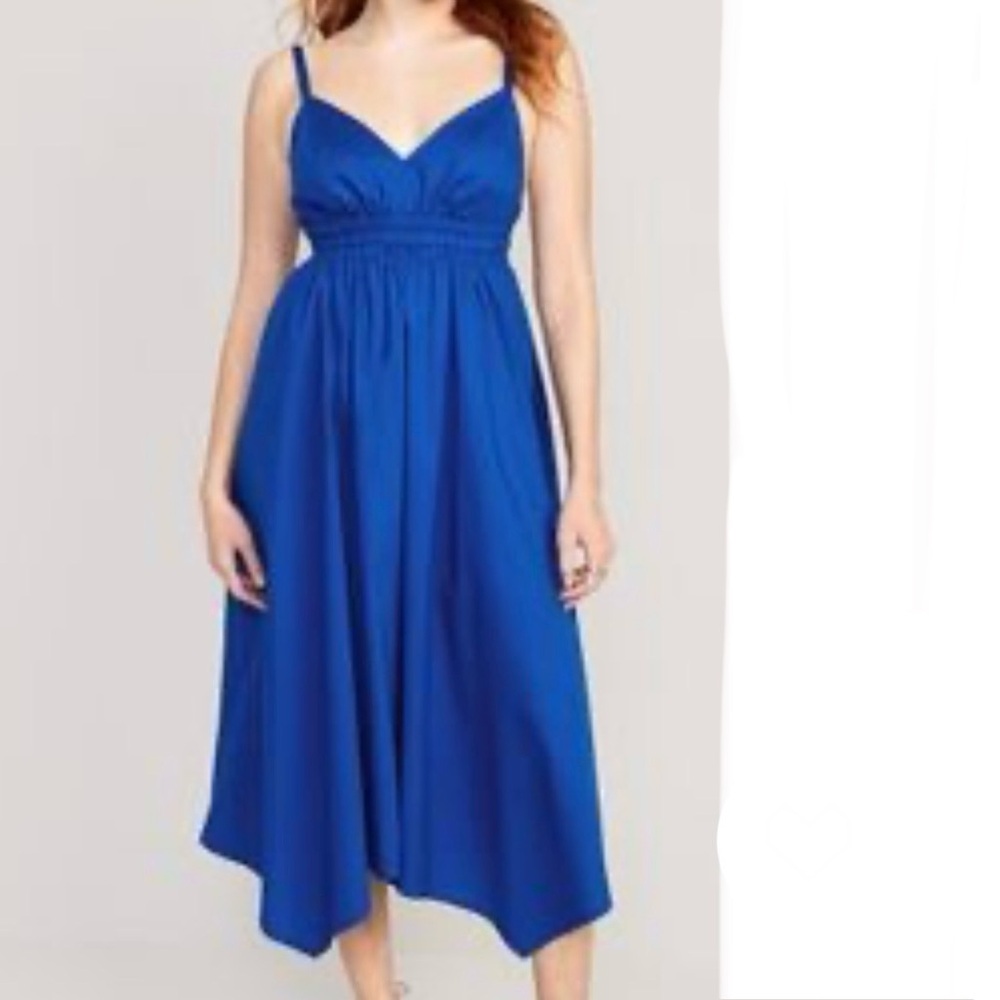 Waist Defined Open Back Smocked Sundress